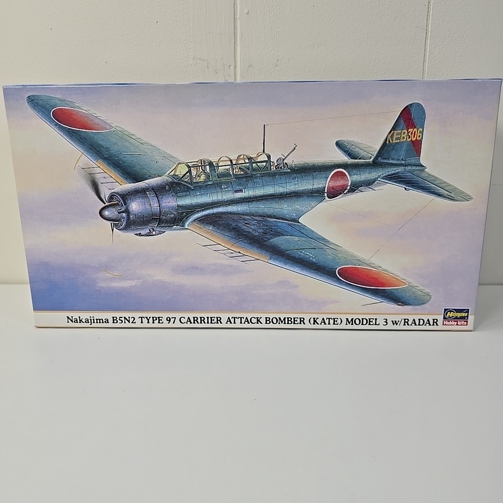 Hasegawa 1/48 Nakajima B5N2 Type 97 Carrier Attack Kate Model 3 Radar NEW 09423
